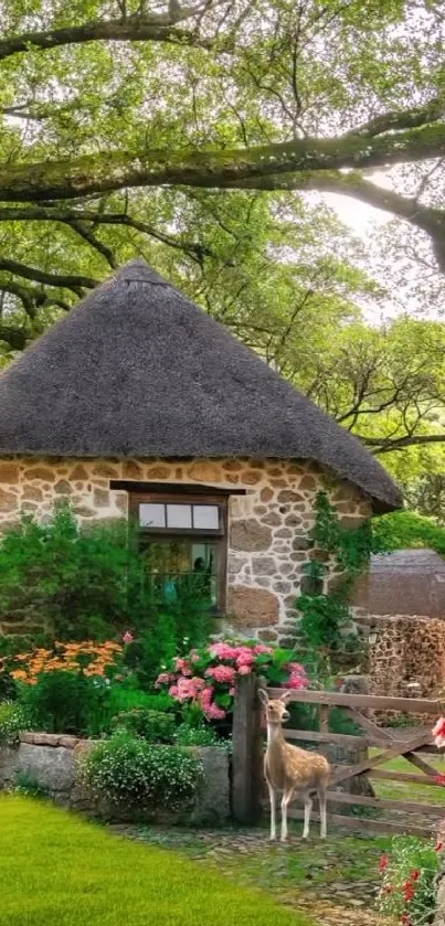 Charming cottage surrounded by nature.