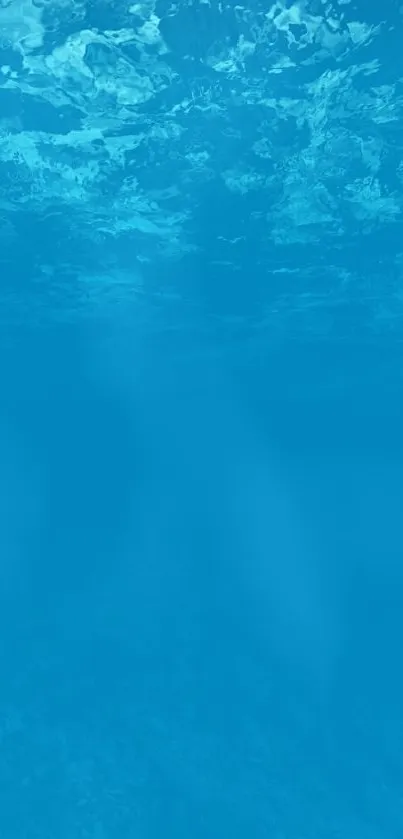 Tranquil underwater ocean blue mobile wallpaper.