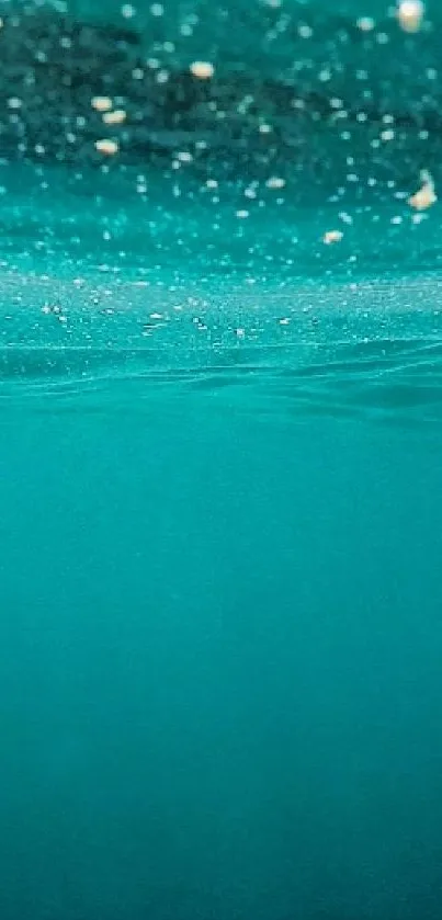 Serene ocean wallpaper with tranquil blue water.