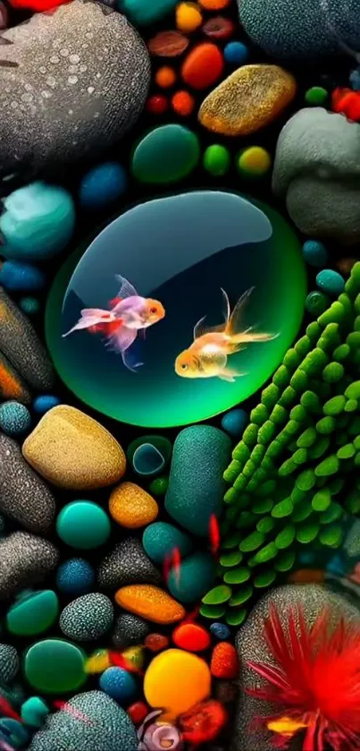 Pebble Fish Marine Biology Live Wallpaper