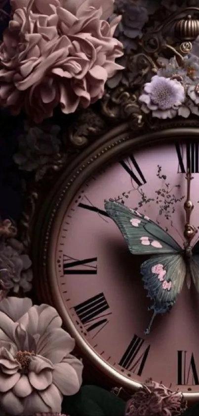 Petal Pink Clock Live Wallpaper