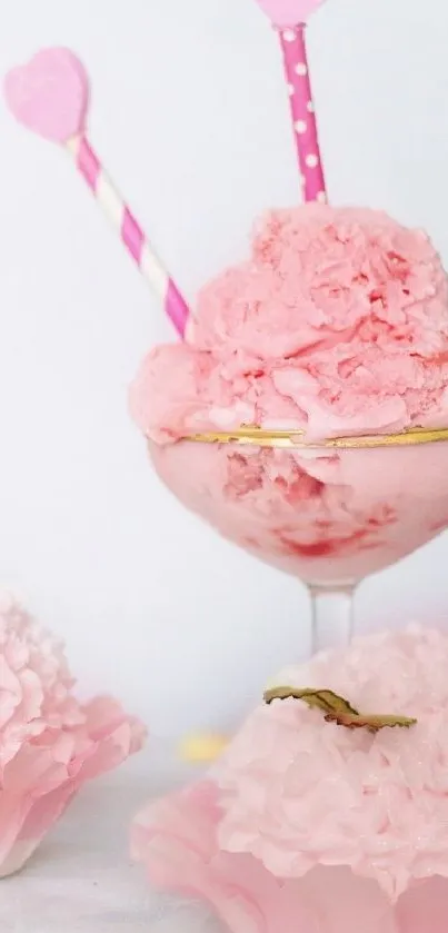Petal Pink Food Live Wallpaper