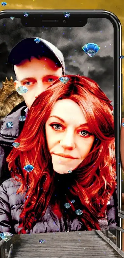 me and my boyfriend I love this wallpaper  Live Wallpaper