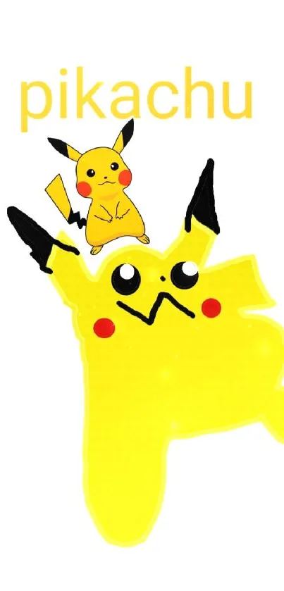 Pikachu wallpaper featuring a playful design on a mobile-friendly format.