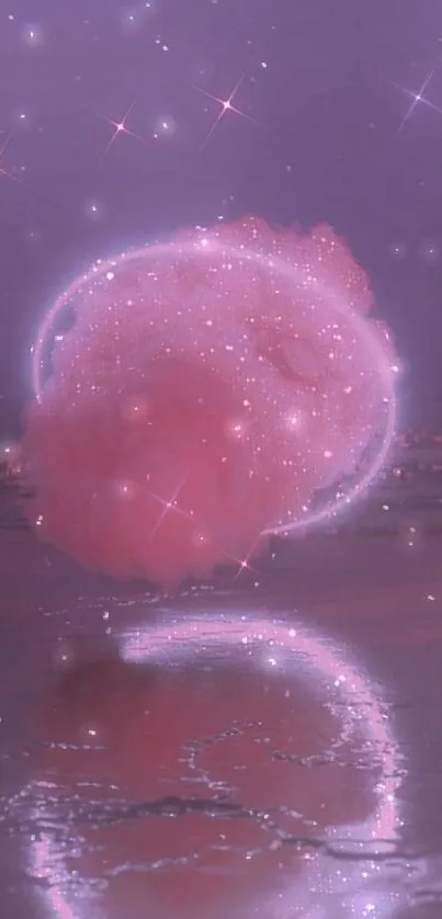 Pink Astronomical Object Galaxy Live Wallpaper