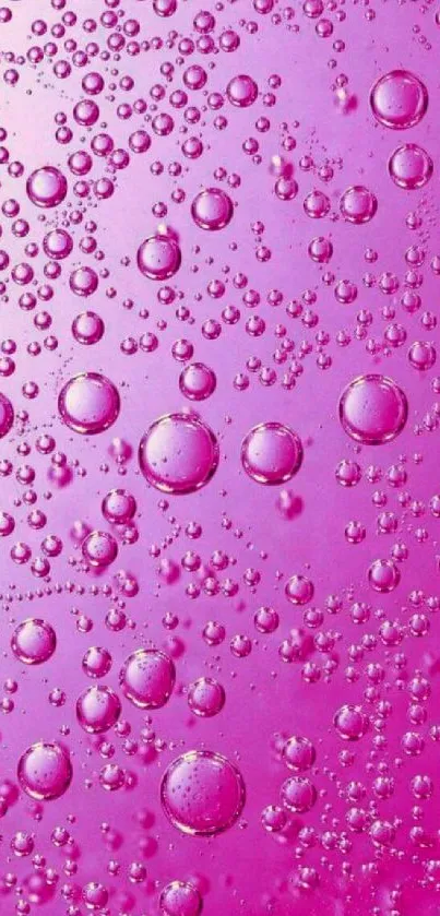 Pink bubble mobile wallpaper with vibrant bubbles on a pink background.