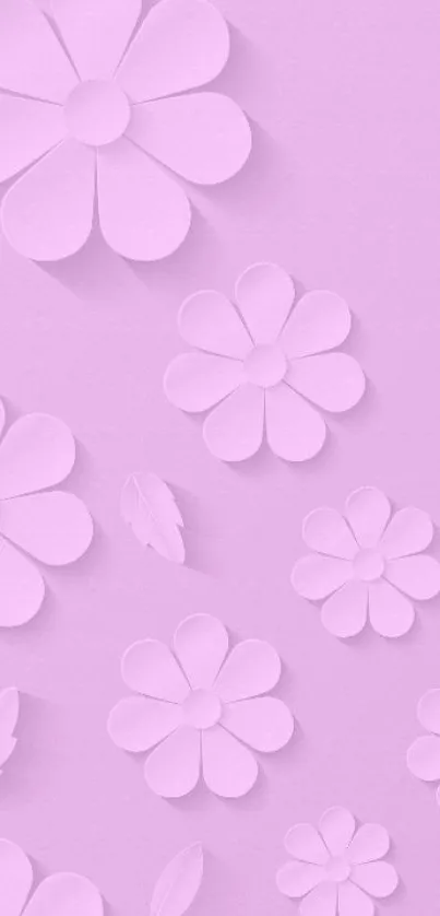 Pink floral wallpaper with a delicate flower design for mobile phones.