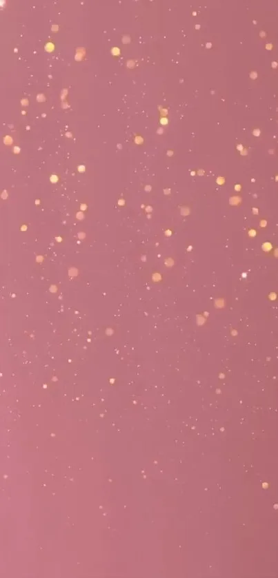 Pink mobile wallpaper with gold glitter accents creating an elegant look.