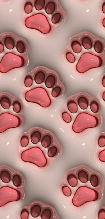 Pink Paw Graphics Live Wallpaper