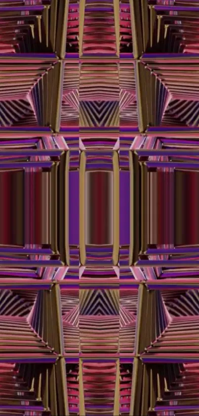 Pink Purple Symmetry Live Wallpaper