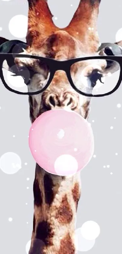 Pink White Glasses Live Wallpaper