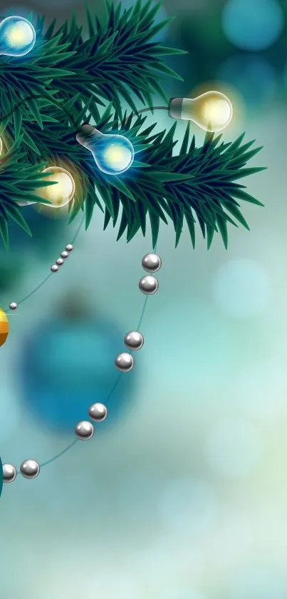 Plant Blue Branch Live Wallpaper