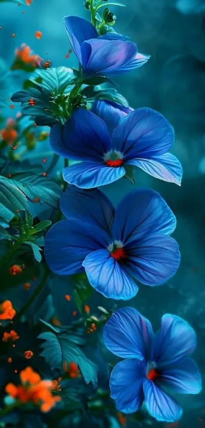 Plant Flower Blue Live Wallpaper