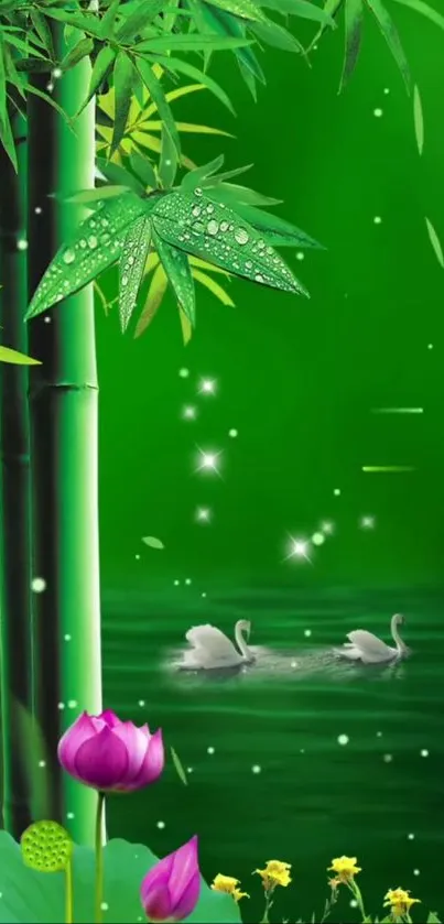 Plant Green Leaf Live Wallpaper