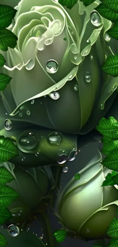 Plant Green Liquid Live Wallpaper