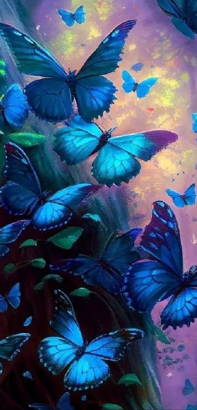 Pollinator Blue Butterfly Live Wallpaper