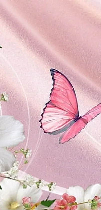 Pollinator White Butterfly Live Wallpaper