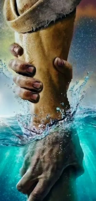 Powerful Hand Grasp Wallpaper - Free Download