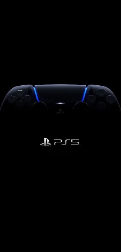 PS5 controller with a dark, sleek design.