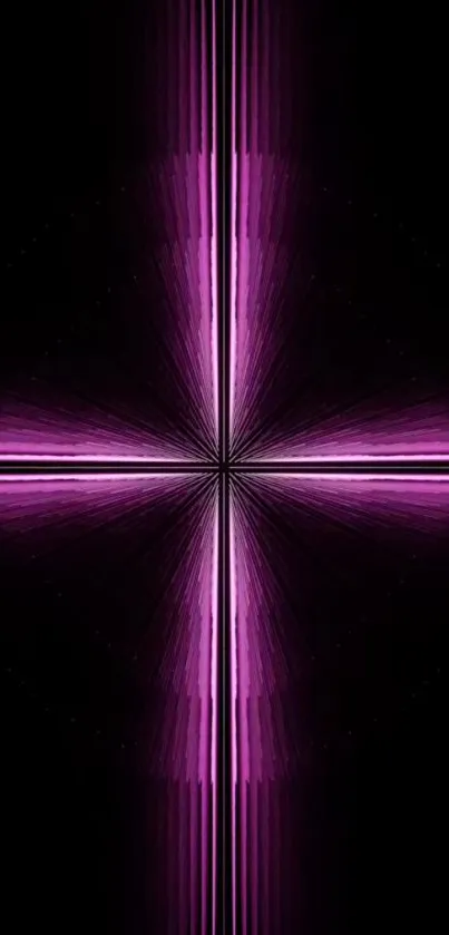 Purple abstract wallpaper with symmetrical lines and vibrant hues for mobile.