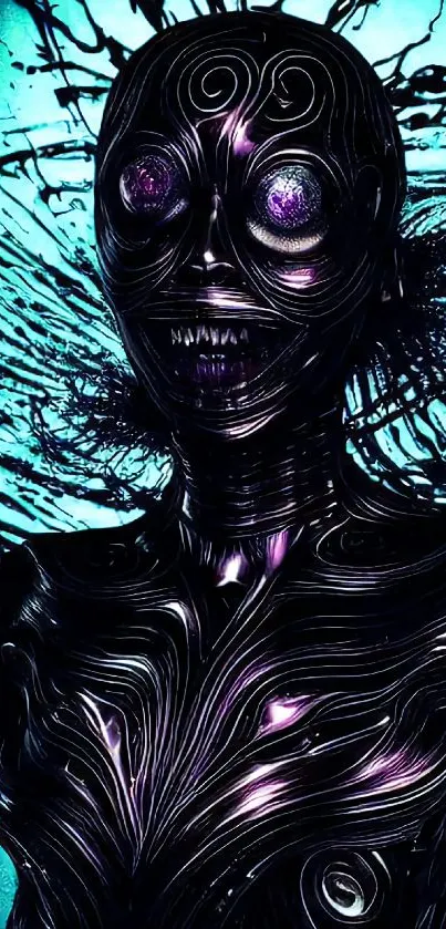 Purple Black Art Live Wallpaper