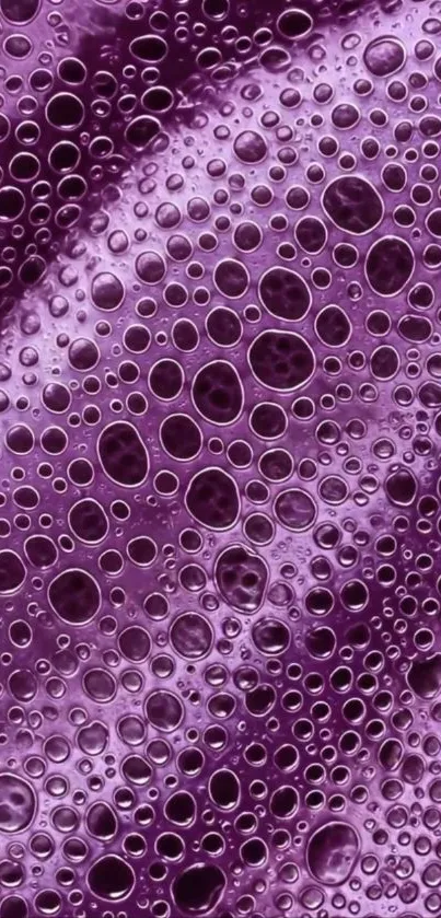 Vibrant purple bubble texture wallpaper for mobile devices.