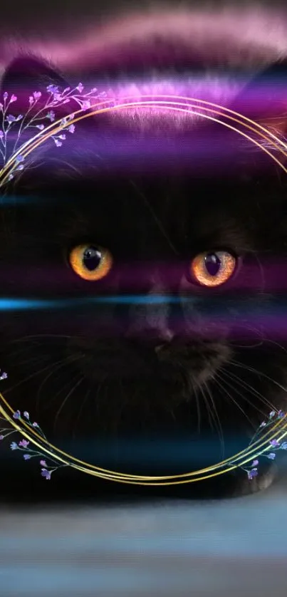 Purple Carnivore Cat Live Wallpaper