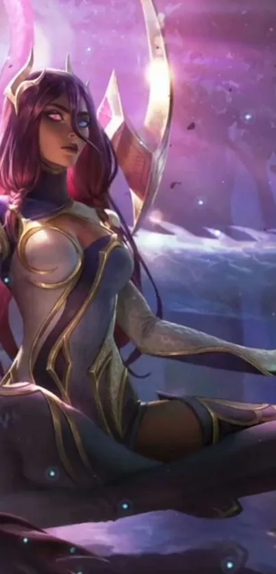 Purple Cartoon Cg Artwork Live Wallpaper