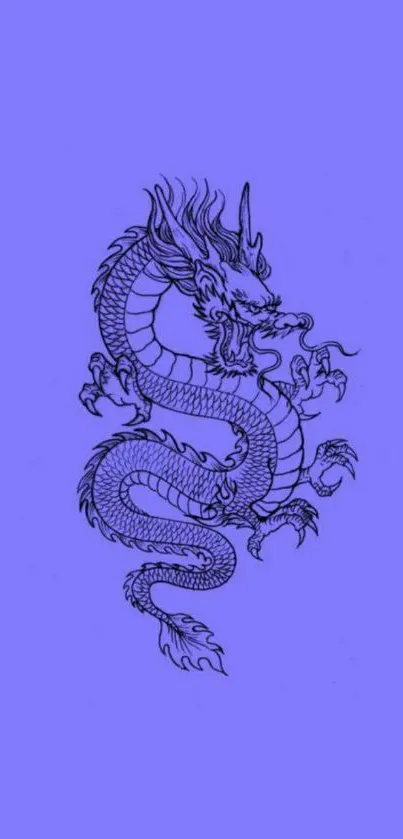 Purple background with a detailed dragon illustration.