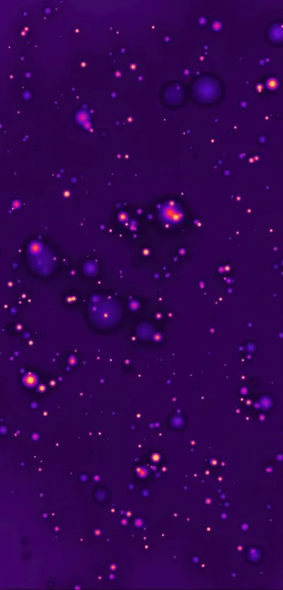 Purple galaxy wallpaper with sparkling stars.