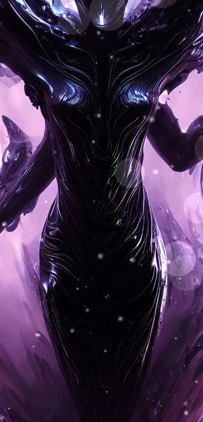 Purple Gesture Art Live Wallpaper