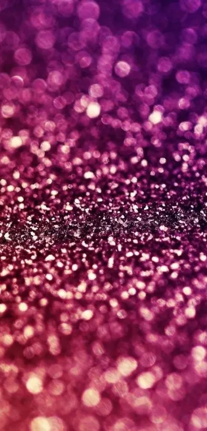 Vibrant purple glitter mobile wallpaper with abstract bokeh effect.