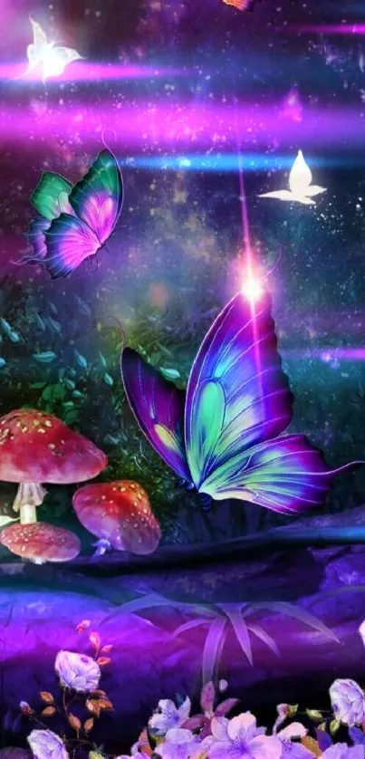 Purple Light Nature Live Wallpaper