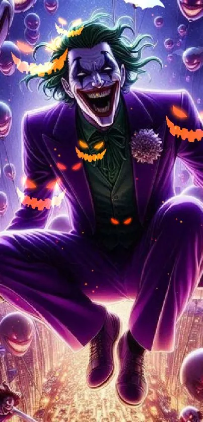 Purple Light Smile Live Wallpaper