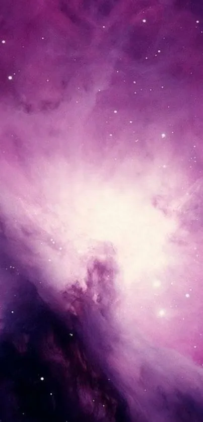 Stunning purple nebula wallpaper for phones.