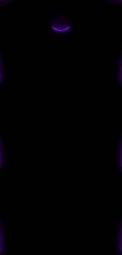 Purple neon lines on a black background.