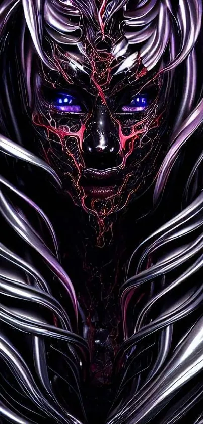 Purple Organism Art Live Wallpaper