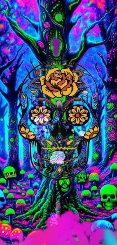 Purple Organism Art Live Wallpaper