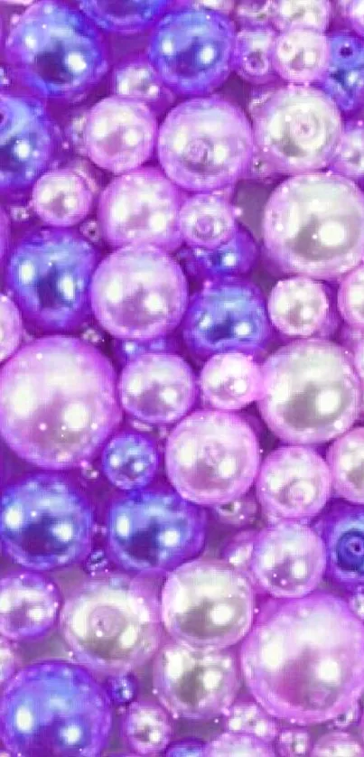 Vibrant purple and pearl mobile wallpaper with elegant design.