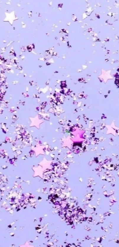 Purple and pink star glitter wallpaper.