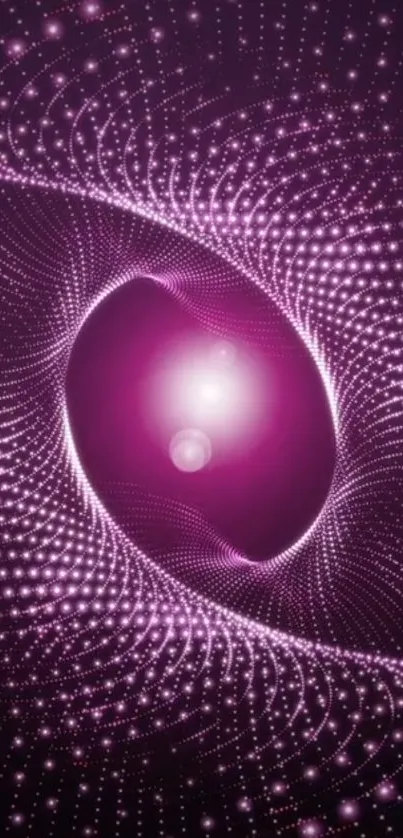 Purple swirl abstract design with circular energy effect.