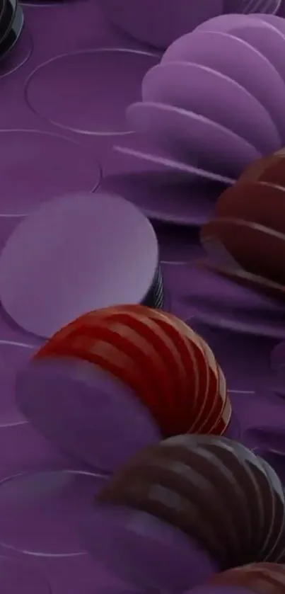 Purple Textile Balloon Live Wallpaper