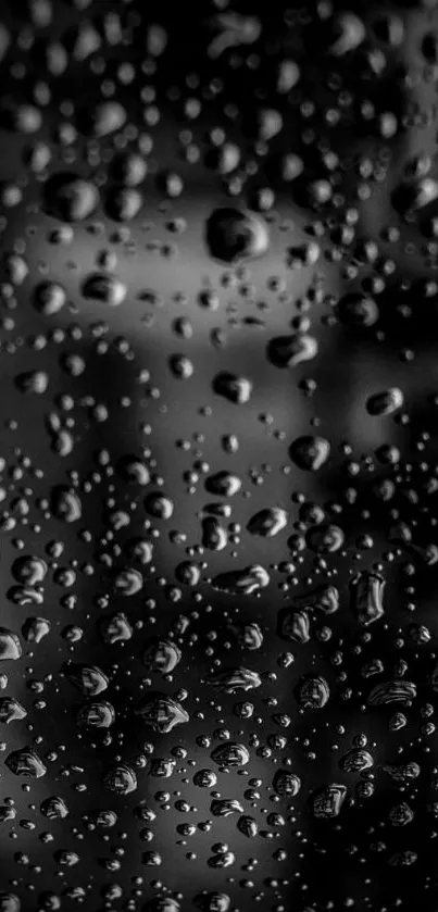 Elegant black wallpaper with raindrop effect.