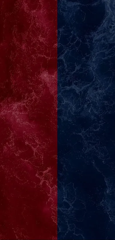 Red and blue marble textured mobile wallpaper.