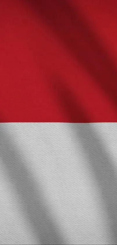 Red and white flag design for mobile wallpaper.