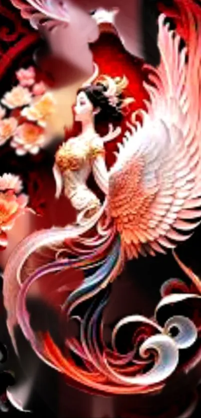 Red Art Fictional Character Live Wallpaper