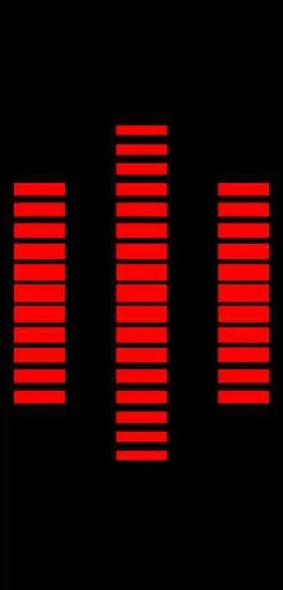 Red bars on a black background wallpaper for phones.