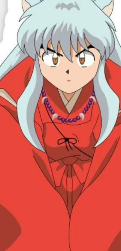 Anime character with red cloak wallpaper.