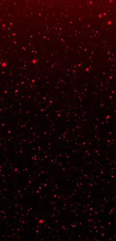 Dark red mobile wallpaper with cosmic particles