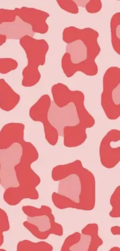 Red leopard print wallpaper with a bold, trendy design.